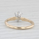 0.55ct VS1 Round Diamond Solitaire Engagement Ring 14k Yellow Gold Size 5.25