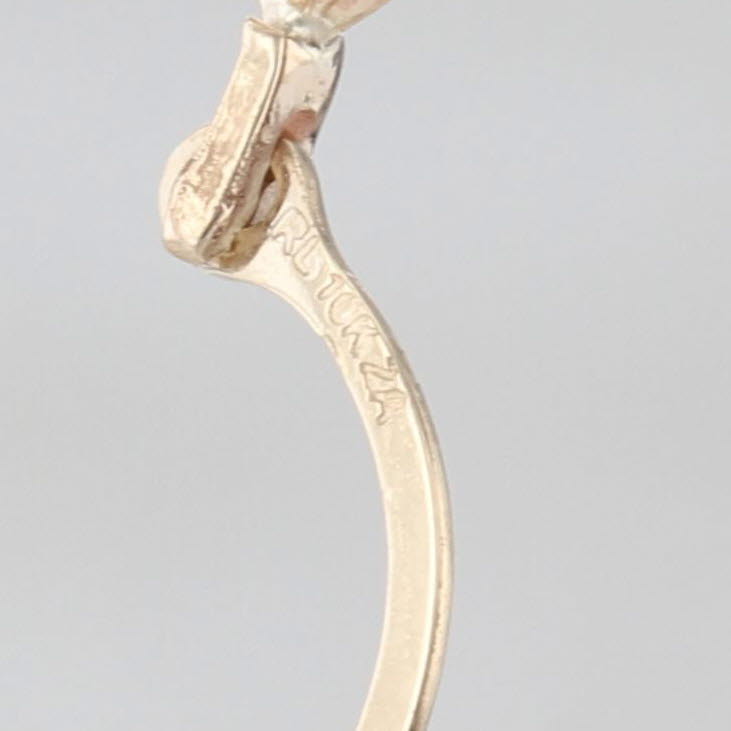 Open Heart Hoop Earrings 10k Yellow Gold Snap Top Post Hoops