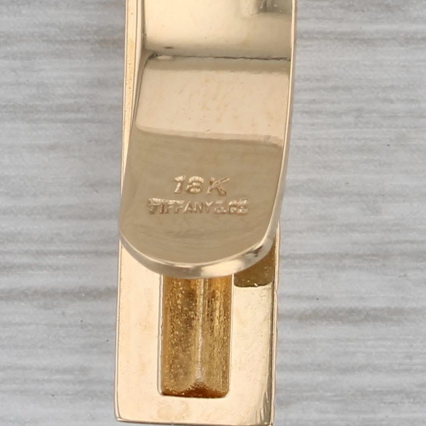 Gray Tiffany & Co Tie Bar Clip 18k Yellow Gold Men's Suit Accessories