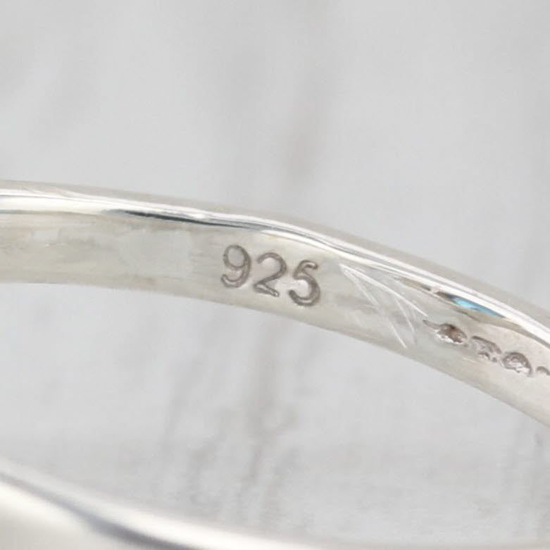 2.23ct London Blue Topaz Bypass Ring Sterling Silver Size 6.75 Oval Solitaire