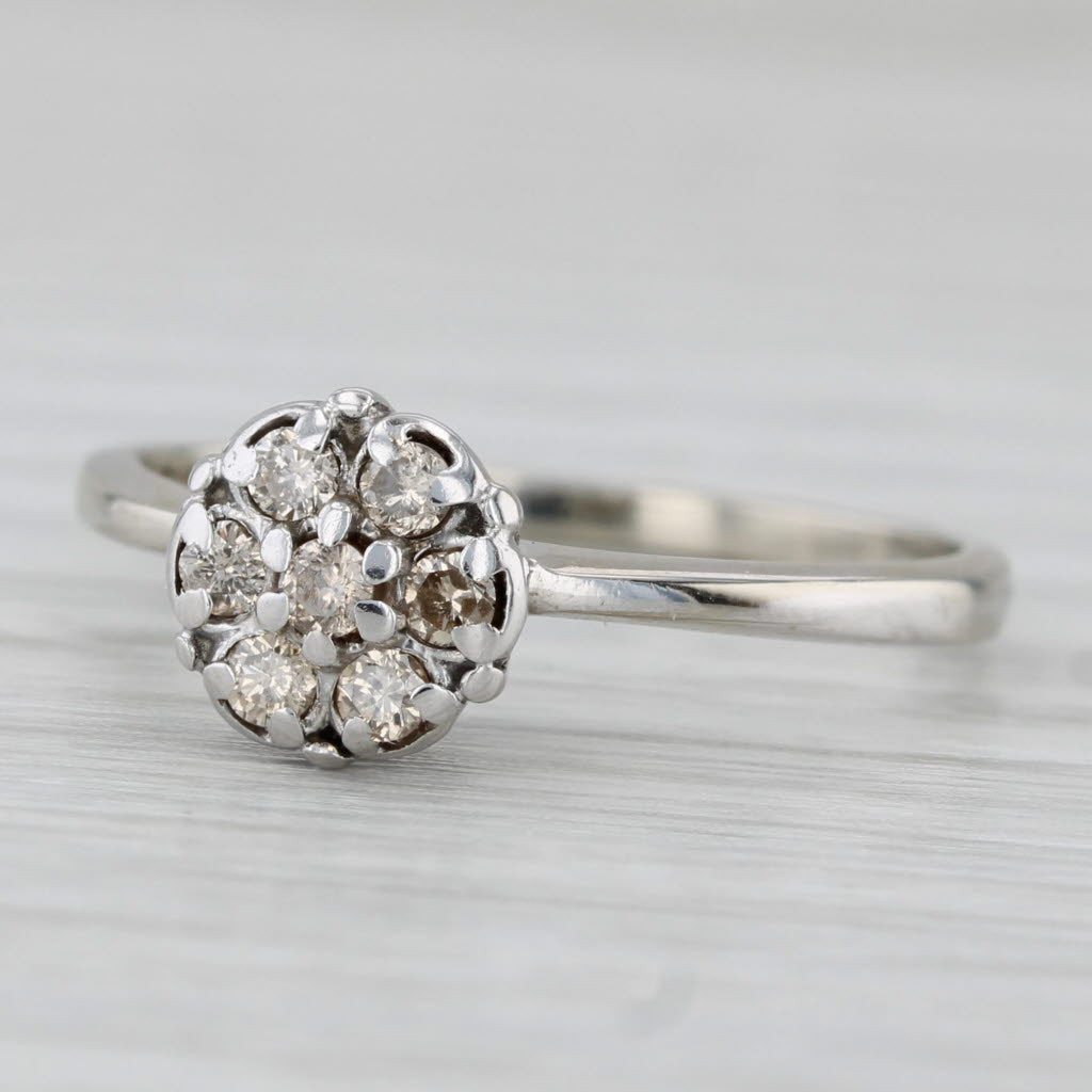 Gray Vintage 0.23ctw Diamond Engagement Ring 14k Yellow Gold Size 8