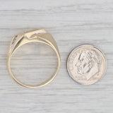 0.25ctw Diamond Men's Ring 10k Yellow Gold Size 10.75 Wedding Band