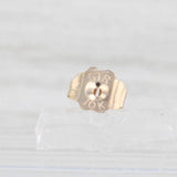 0.75ctw Amethyst Teardrop Stud Earrings 10k Yellow Gold Diamond Accents