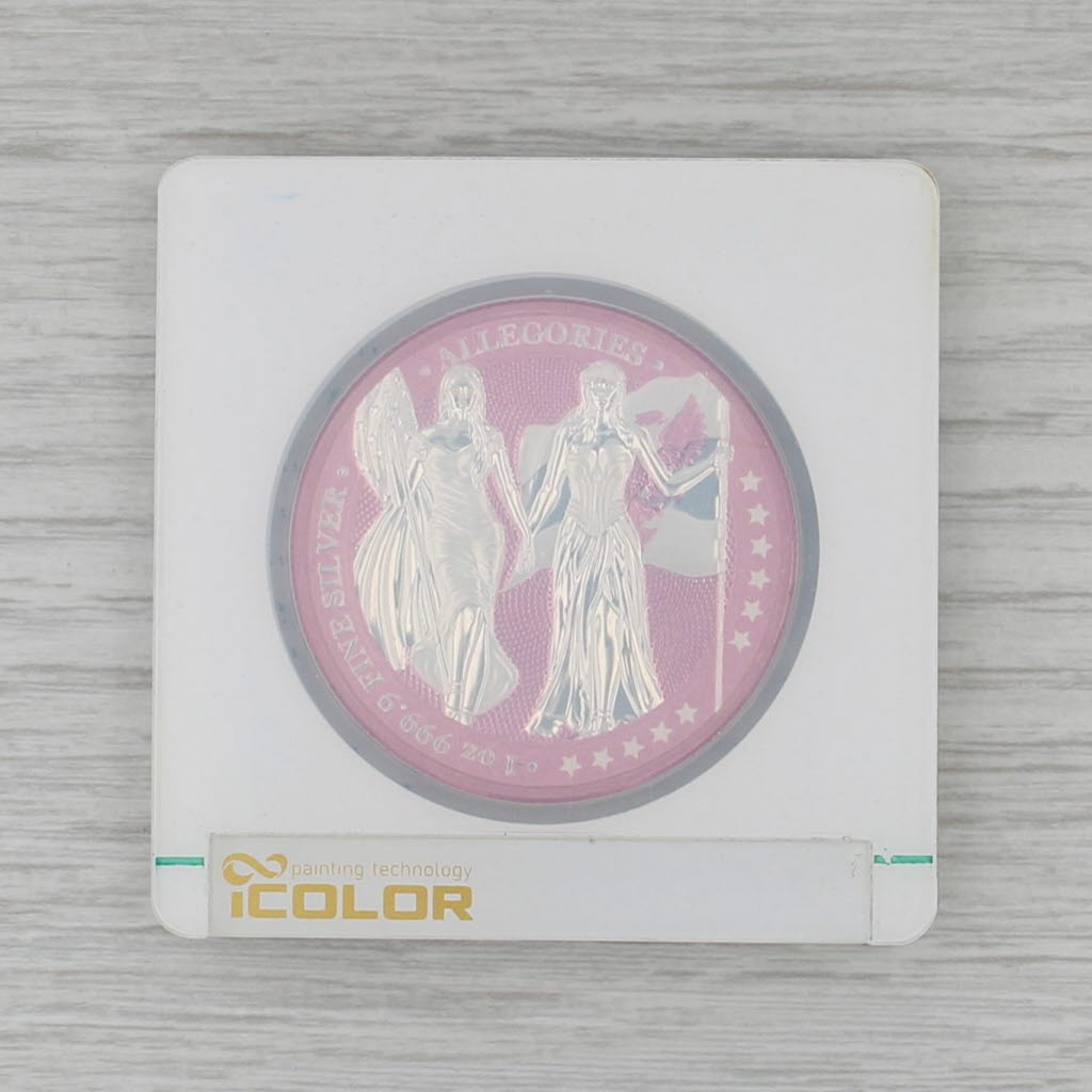 The Allegories Columbia & Germania 2019 Coin in Case 999 Silver 5 Marks 1 ozt