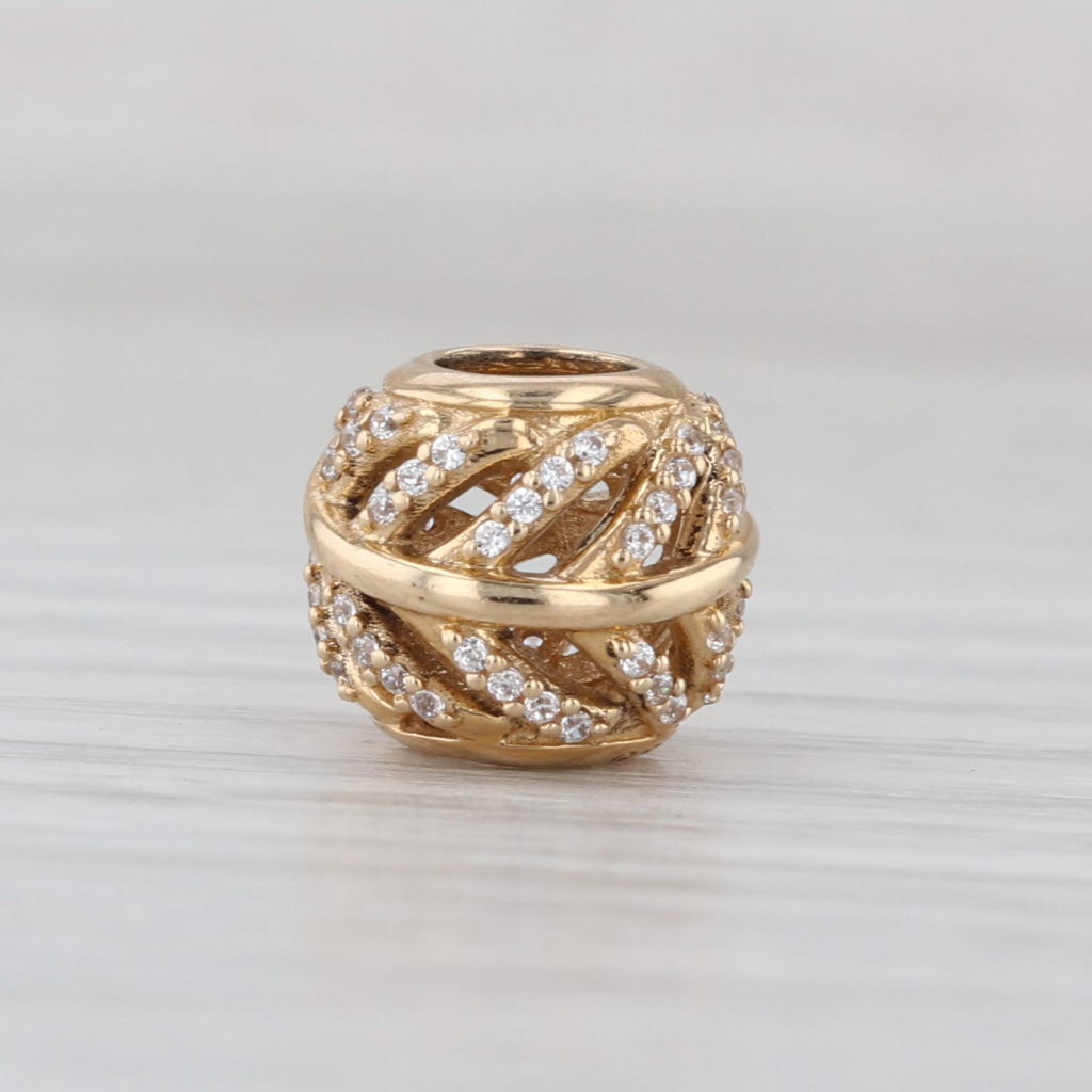 Pandora Light as a Feather 750831CZ 14k Gold Cubic Zirconia