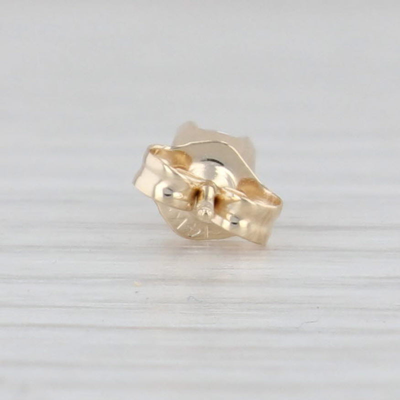 Light Gray 0.33ctw Diamond Stud Earrings 14k Yellow Gold Round Solitaire Studs