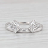 0.20ctw Diamond Ring Jacket Guard 14k White Gold Size 7 Bridal Wedding