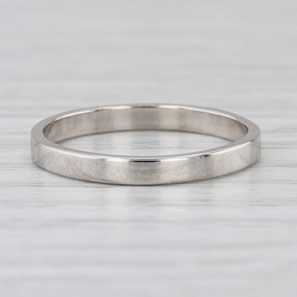 Classic Platinum Wedding Band 950 Ring Size 7.25-7.5 Stackable Ring