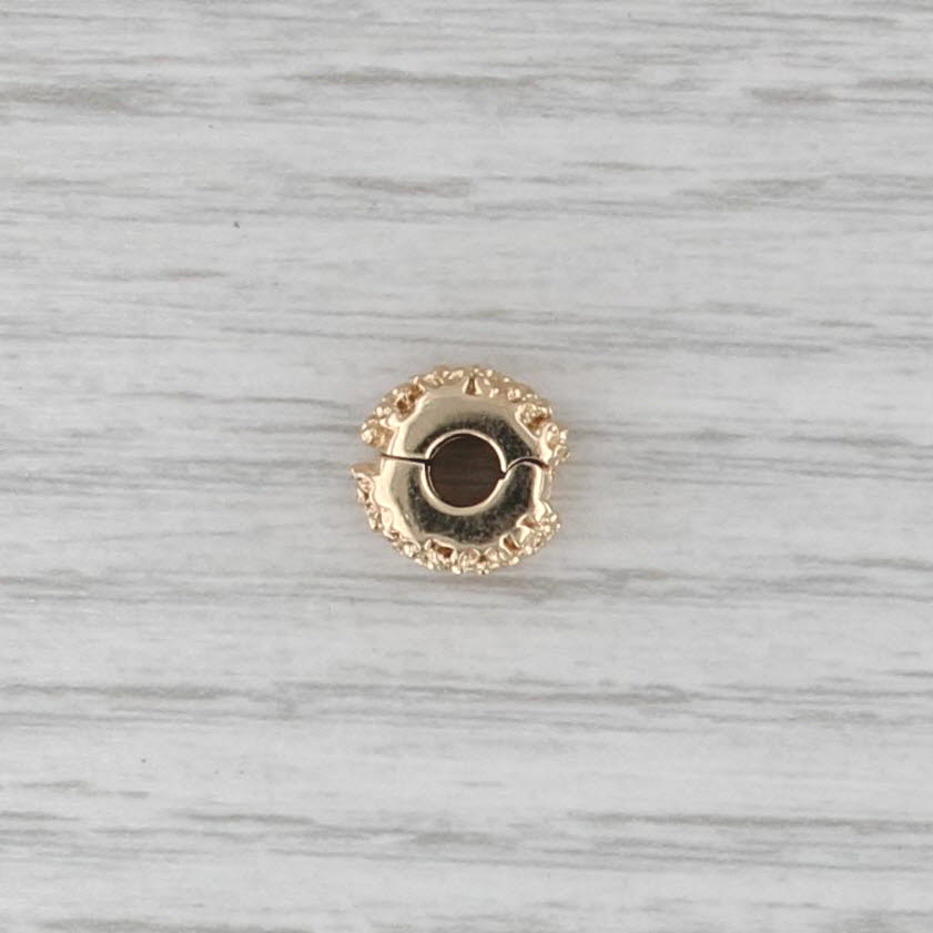 Authentic Pandora Golden Flower Clip Charm 750507 14k Gold Floral