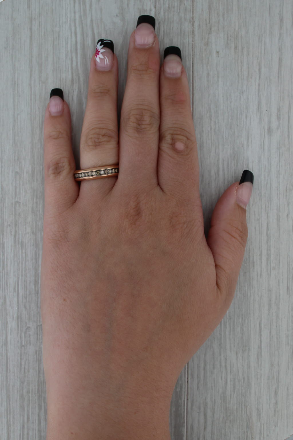 David Yurman Streamline 0.90ctw Diamond Eternity Band 18k Rose Gold Wedding Ring