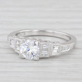 New Round Semi Mount Engagement Ring Diamond 14k Gold Size 6.75 Beverley K