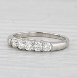 0.66ctw Diamond Ring 950 Palladium Size 9.5 Stackable Wedding Band