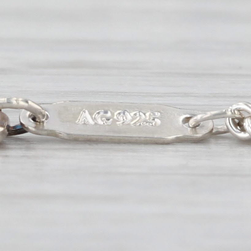 Tiffany & Co Infininity Knot 2-Chain Bracelet w/ Box Pouch Sterling Silver 6.75"