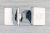 Light Gray Tiffany & Co Vintage Tri-Fold Travel Picture Frame Sterling Silver Monogrammed