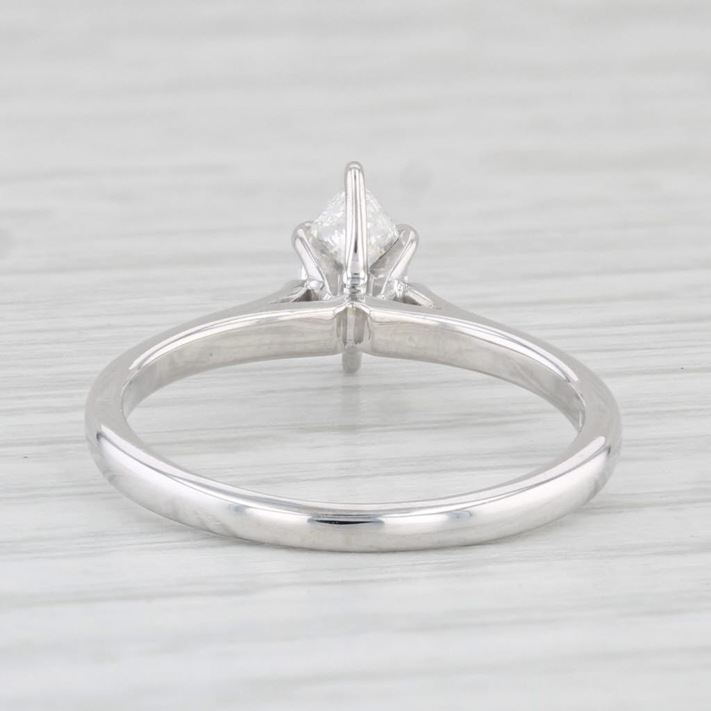 Light Gray 0.46ctw VS2 Marquise Diamond Solitaire Engagement Ring 14k White Gold Size 6.25