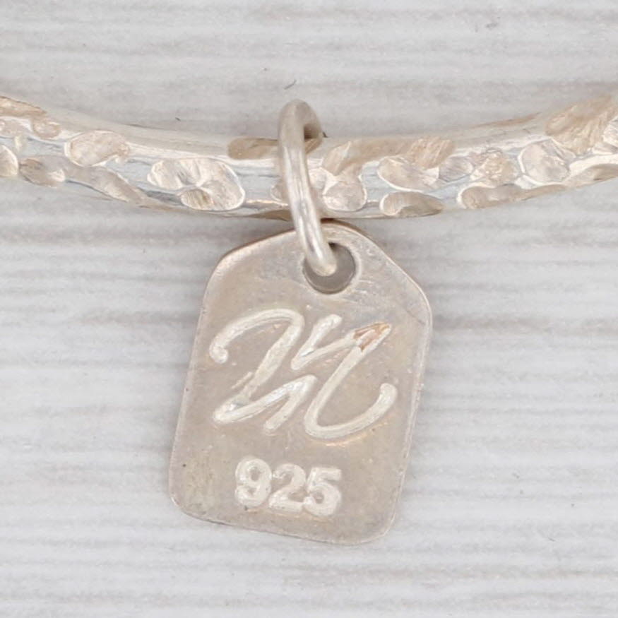New Nina Wynn Pallas Bangle Bracelet Sterling Silver 7" Size 3