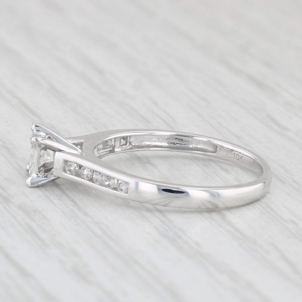 0.33ctw Princess Diamond Engagement Ring 10k White Gold Size 7