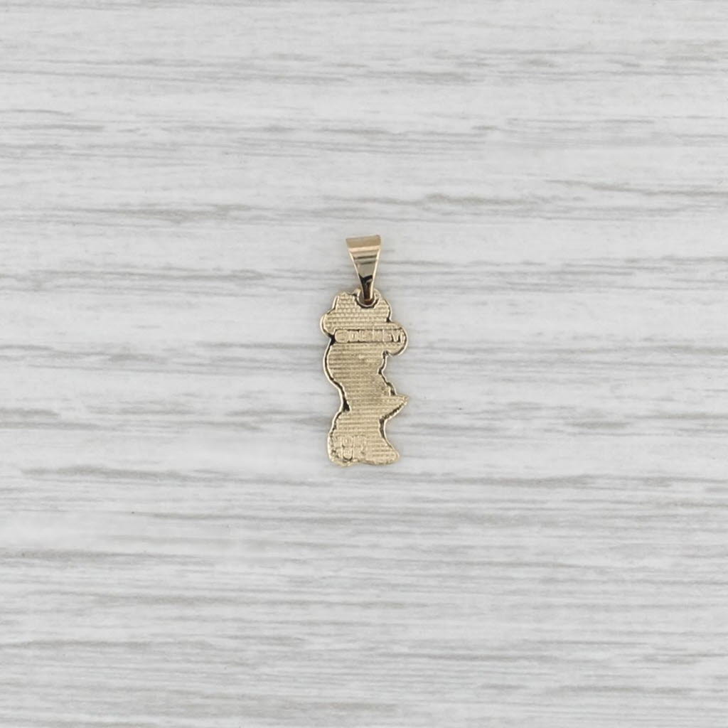 Minnie Mouse Pendant 10k Gold Disney Cartoon Collectible Keepsake Charm