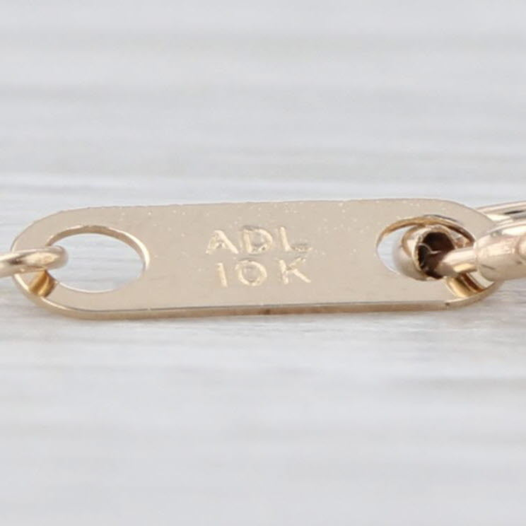 Ruby Diamond Cross Pendant Necklace 10k Yellow Gold 18.75" Rope Chain