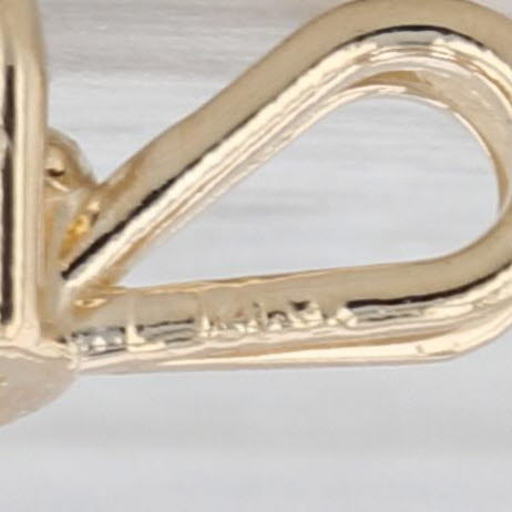 New 0.56ct Round Diamond Solitaire Pendant 14k Yellow Gold