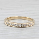0.25ctw Diamond Wedding Band 14k Yellow Gold Sz 6.25 Stackable Anniversary Ring