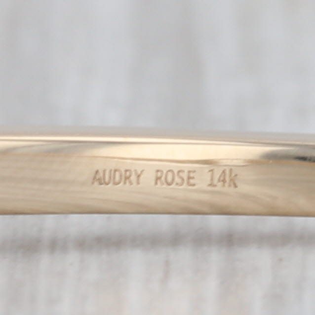 Audry Rose 2-Toned Buckle Bangle Bracelet 14k Yellow White Gold 7.5"