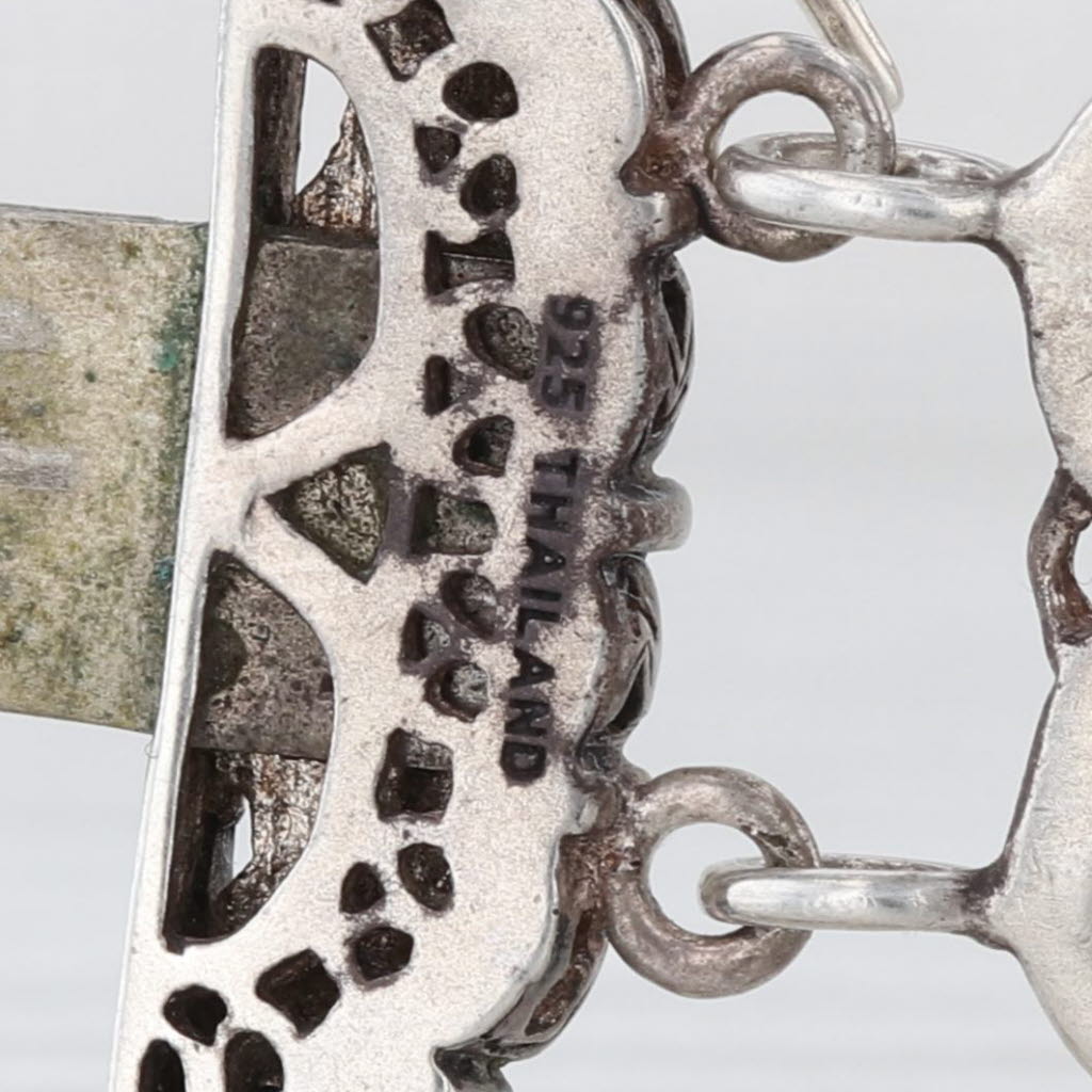 Silpada Storybook Ornate Panel Statement Bracelet Sterling Silver 7.5"