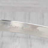 Vintage Lunt Engravable Converted Spoon Cuff Bracelet Sterling Silver Floral