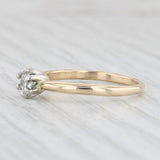 Light Gray 0.29ct VS2 Round Diamond Solitaire Engagement Ring 14k Gold Size 7.5
