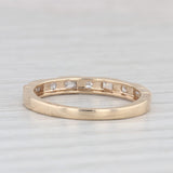 New 0.21ctw Diamond Ring 10k Yellow Gold Stackable Wedding Size 7.25