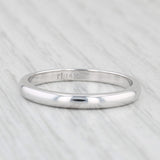 Classic White Gold Wedding Band 14k Size 8.25 Stackable Ring