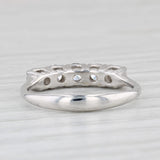 0.53ctw Diamond Wedding Ring 14k White Gold Size 4.5 Stackable Band