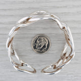 Gray Angela Cummings Knot Work Cuff Bracelet Sterling Silver Statement 6.75" 45.4mm