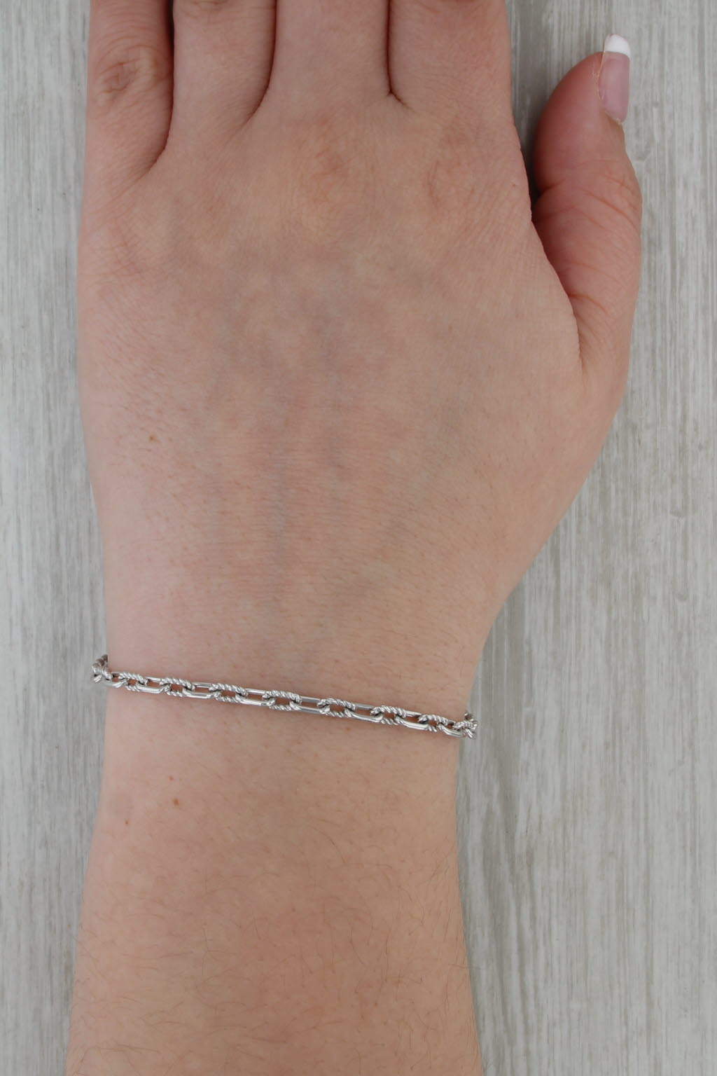 David Yurman Cable Chain Bracelet Sterling Silver 7" 3.5mm