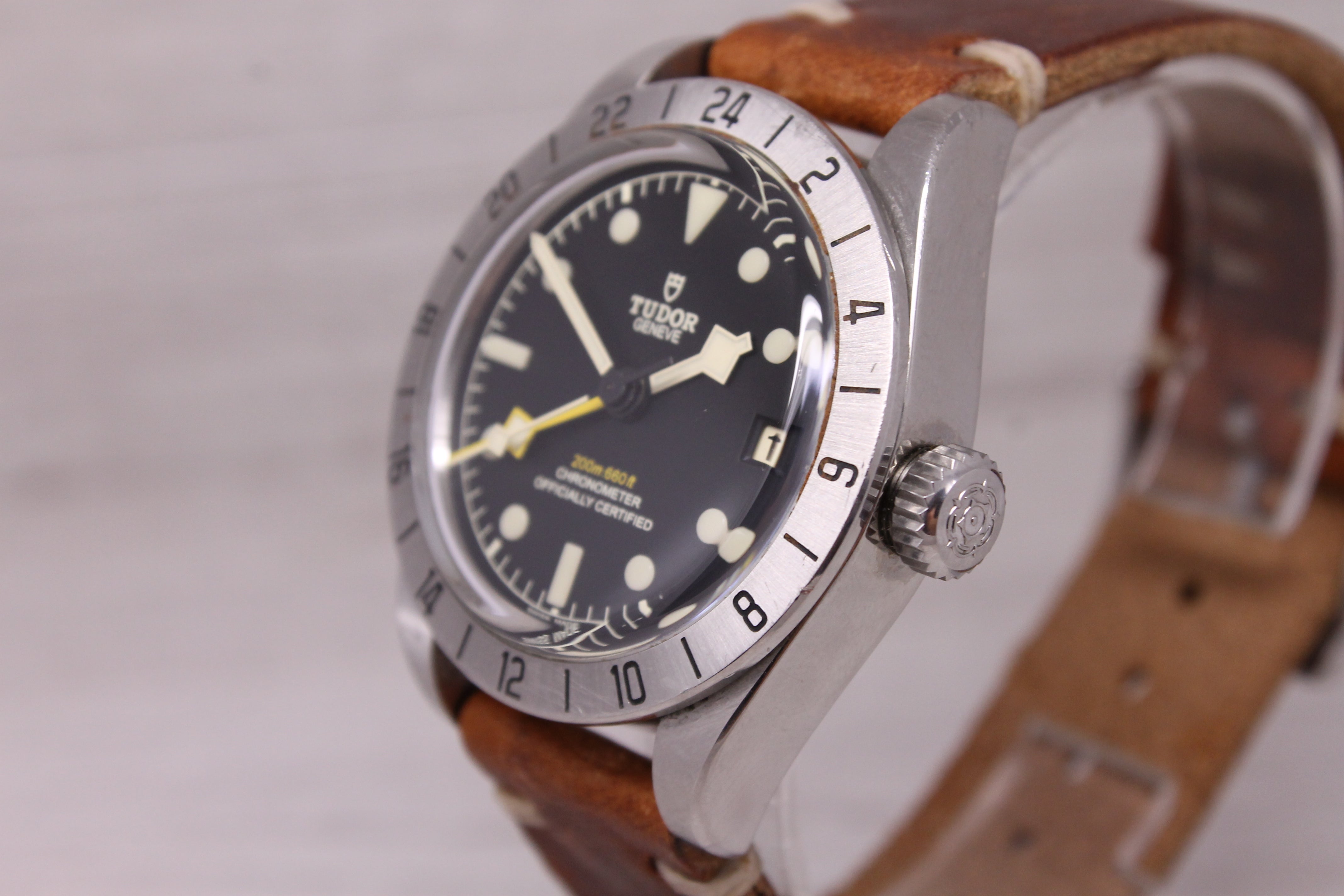 Tudor Black Bay Pro 79470 Mens 39mm Steel GMT Chronomter Watch