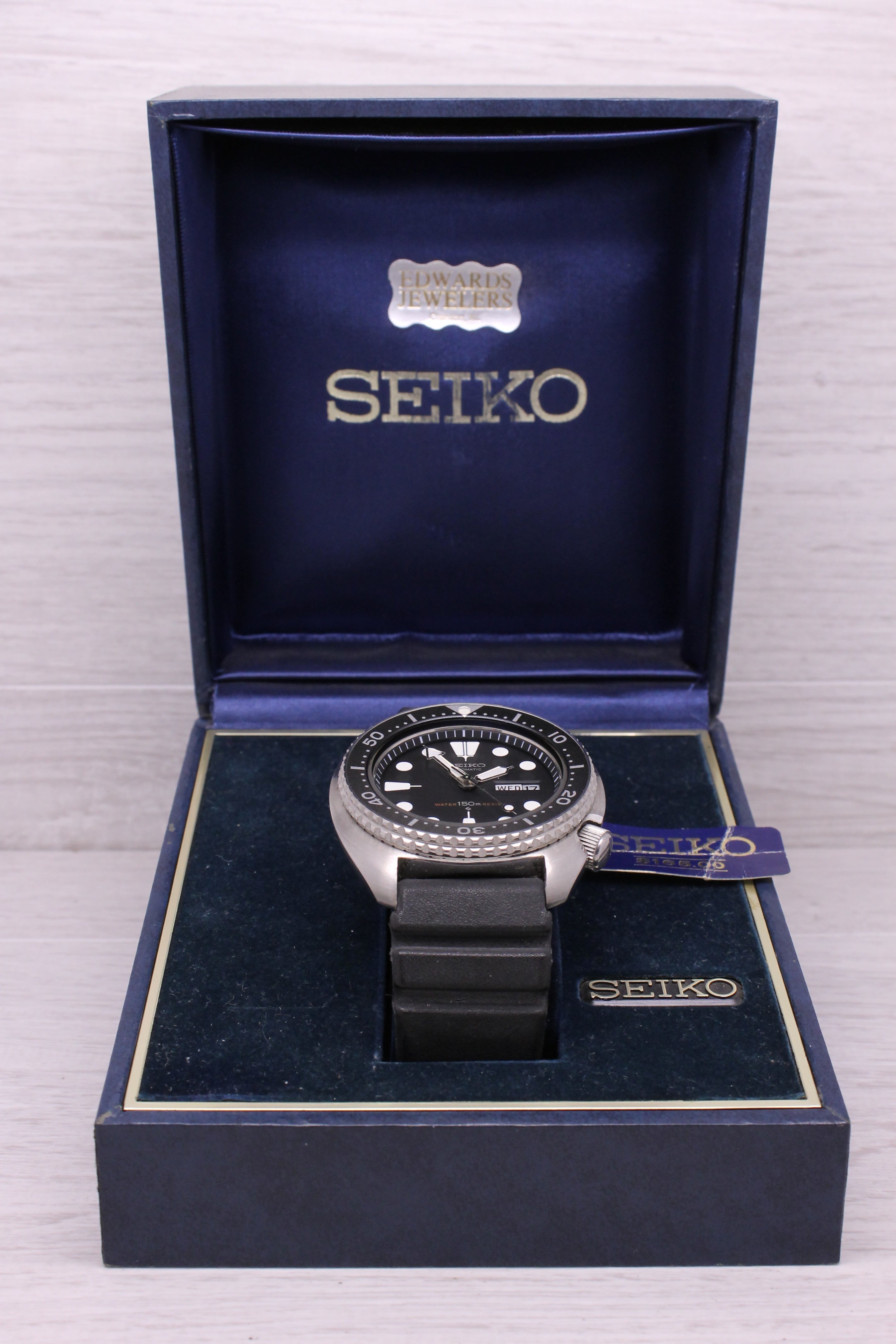 Dark Slate Gray VINTAGE 1981 Seiko 6309-7049 Mens Automatic Divers Watch MINT NOS UNWORN w Box