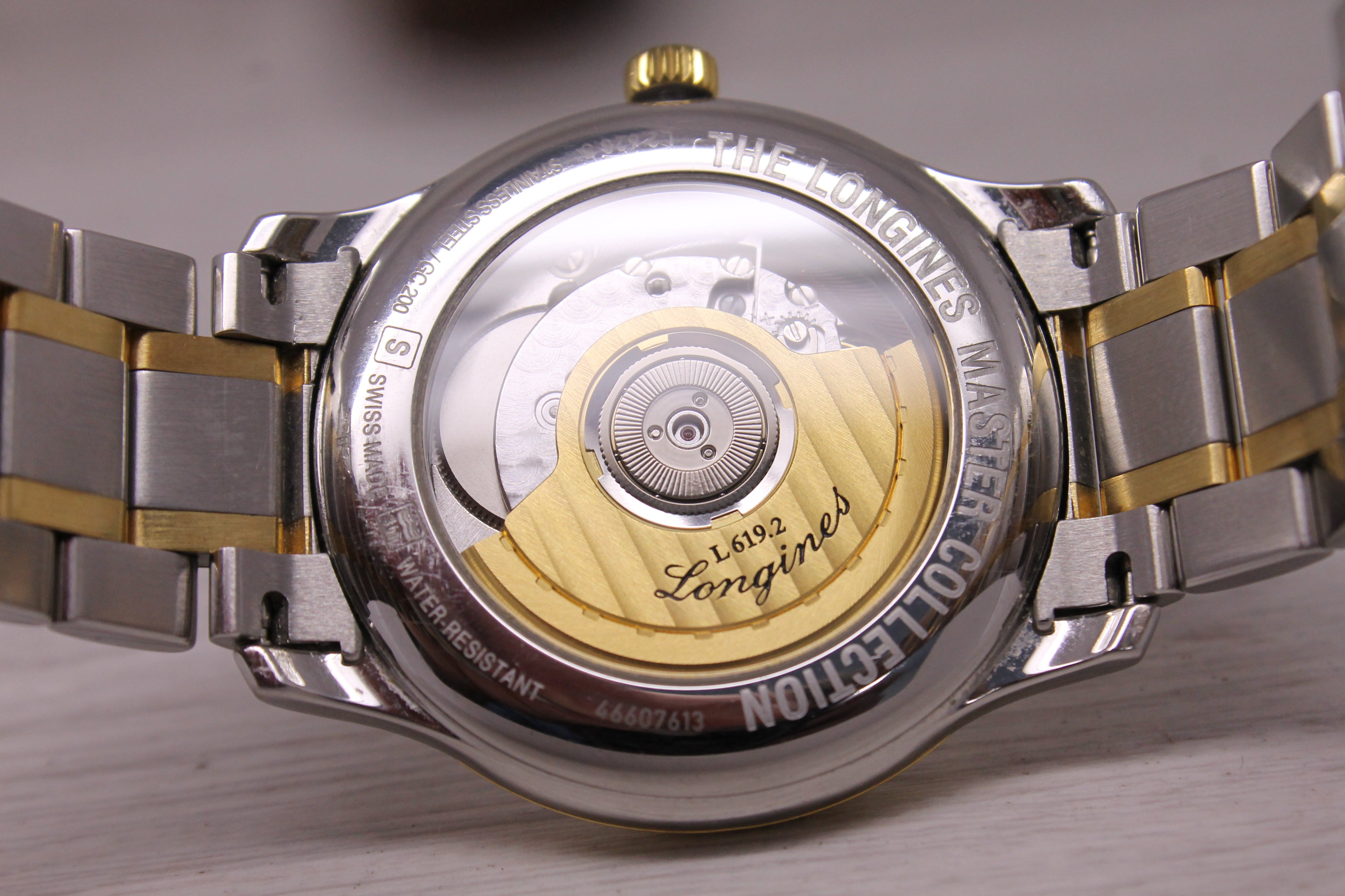 Longines Master Collection Steel & 18k 38.5mm Automatic Watch Swiss L2.628.5 Box