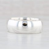 Light Gray Classic Sterling Silver Band 925 Wedding Ring Size 9.5 8mm