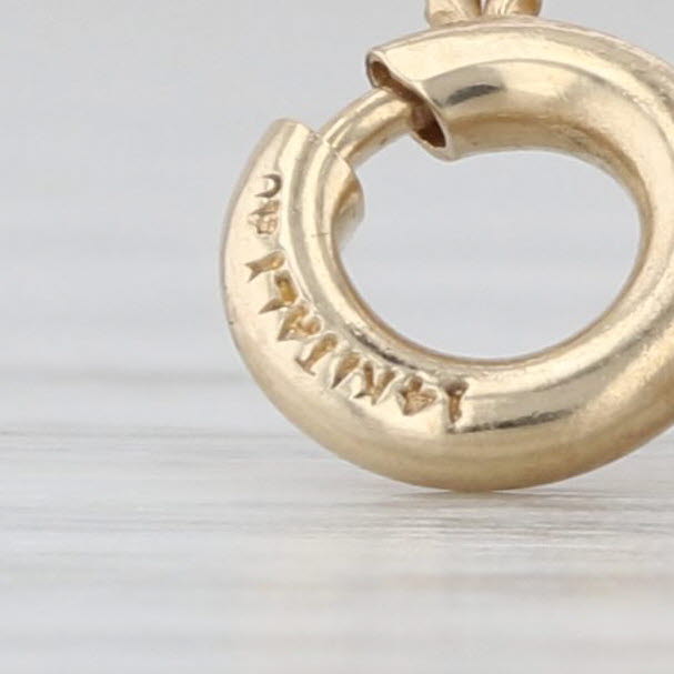 British Treasure Chest Charm 14k Yellow White Gold Opens Pound Coin Bags Pendant