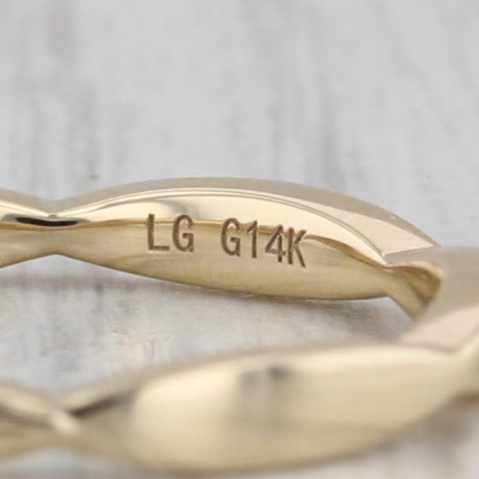 New Lab Created Diamond Wedding Band 14k Yellow Gold Stackable Anniversary Ring