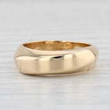 Light Gray Tiffany & Co Wave by Gehry Ring Contoured 18k Yellow Gold Size 6.25-6.5 Band