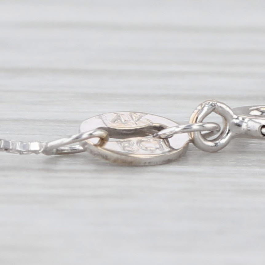 Sirena 0.25ctw Diamond Skeleton Key Heart Pendant Necklace 14k Gold 18.75"