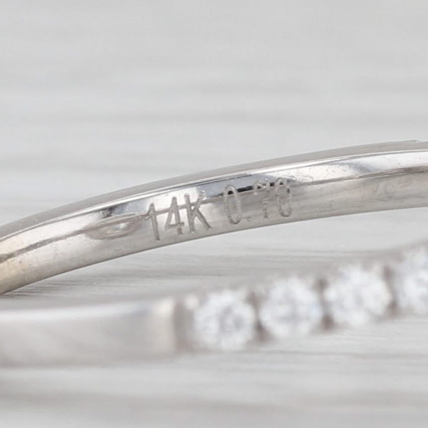 GIA 1.05ctw Diamond Oval Halo Engagement Ring 14k White Gold Size 6.5