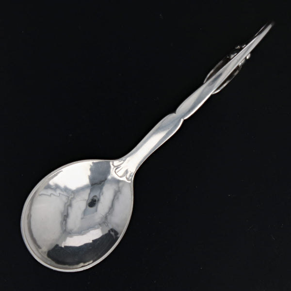 Black George Jensen #21 Ornamental Spoon Sterling Silver Denmark