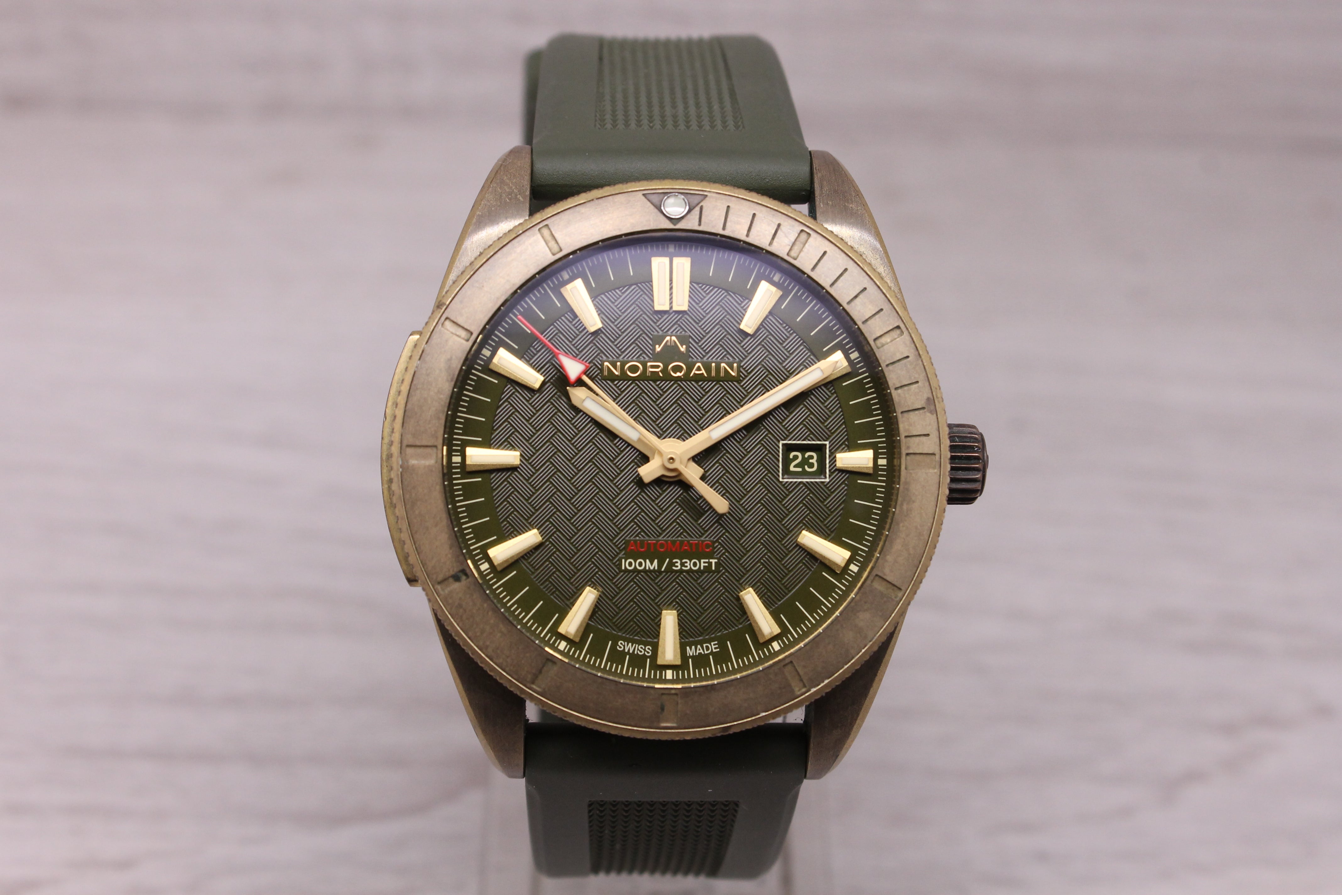 Norqain Adventure Sport 42mm Auto Watch Bronze Steel Swiss N1000.08Z01.E01.R02
