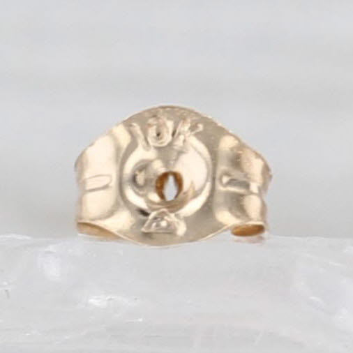 Small Cubic Zirconia Cross Stud Earrings 10k Yellow Gold Studs