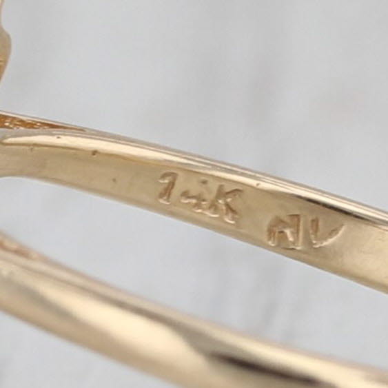 0.94ctw Ruby Diamond Cluster Ring 14k Yellow Gold Size 5.75