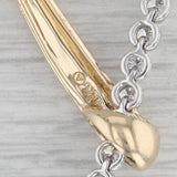 0.75ctw Diamond Y Lariat Necklace 14k Gold Wheat Chain 17.5"