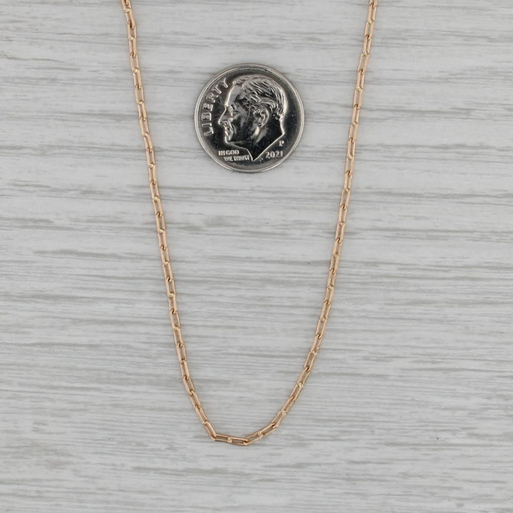 Cable Chain Necklace 14k Yellow Gold 24" 1.7mm