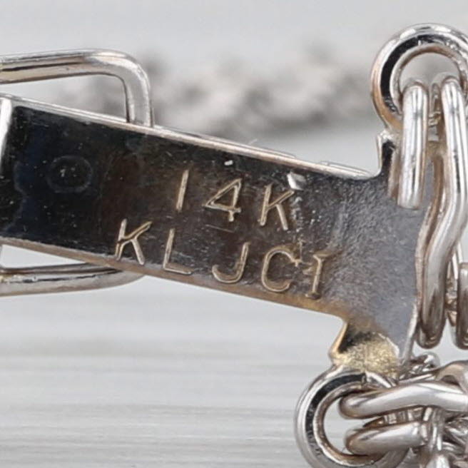Richard Glatter Slide Charm Bracelet Bead Stoppers 8" Double Rope Chain